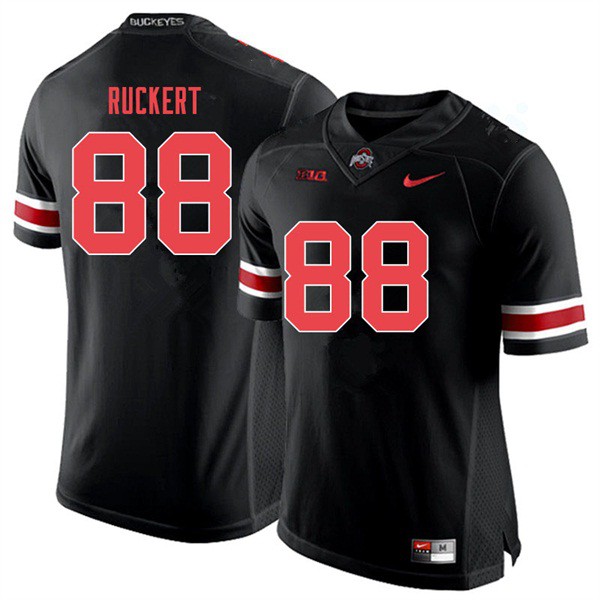 Ohio State Buckeyes #88 Jeremy Ruckert Men Official Jersey Black Out